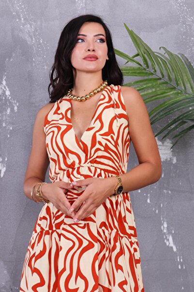 ZEYWEAR Double Breasted Collar Back Lace up Dress