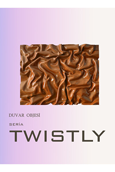 Genel Markalar Twistly Cosmo Crinkly  Parlak Kıvrımlı Modern Tablo Sanatı Duvar Dekorasyon Kabartma Tablo