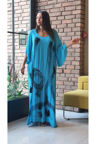 Park Moda 1419 Rochie Italiană Brodată Model Jumătate Manecă
