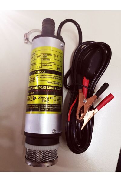 Karaaliler 24 Volt Mini Küçük Mazot Aktarma Pompası Sıvı Transfer Pompası Dalgıç Pompa 51 mm Su Mazot-Yağ-Süt