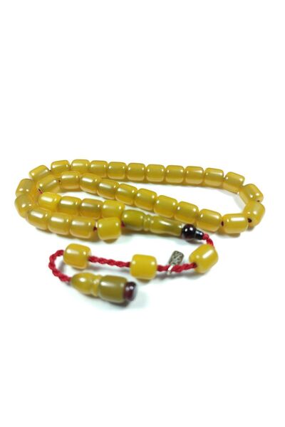 İskeçe Tesbih محمد دباس ماستر موقعة عنصر العنبر الاسم فضي، الموديل المعتمد: 3736