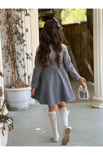 ugurbocegicocukdunyası Κοριτσίστικο φόρεμα 5 τεμαχίων - Uğurböceğiçocuk, Vildan Omuz Taşlı, Püsküllü