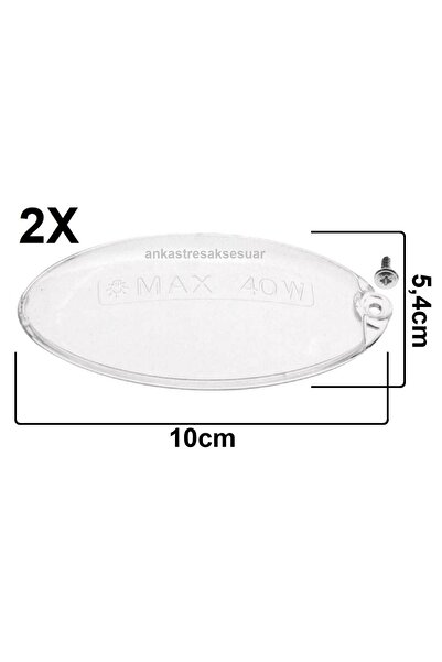 Franke Aspiratör Lamba Işık Kapağı Aydınlatma Cam 2li Kapak