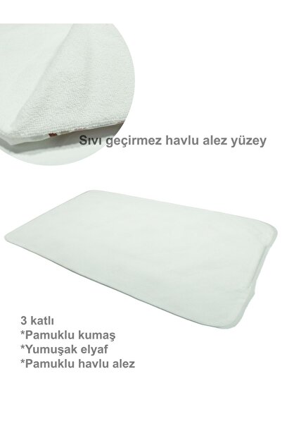 Atölye Eda Exclusive Bebek Alt Açma Örtüsü Pratik Havlu Alezli Sıvı Geçirmez