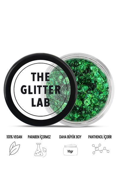 The Glitter Lab Shiny Gel Form Glitter - Emerald Green
