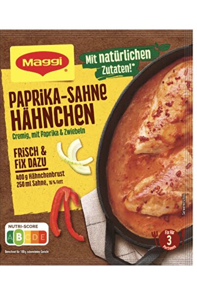 Maggi Κοτόπουλο με πάπρικα και κρεμμύδι σε κρεμώδη σάλτσα 31γρ