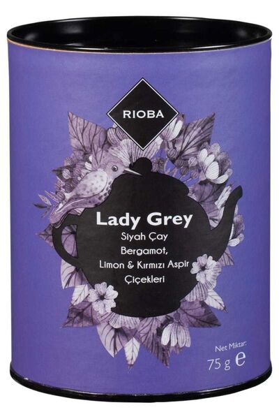 Rioba Rıoba Lady Grey Çay 75G Kafe Kafeterya Çaycı Sohbet Muhabbet Şifa Bitki...