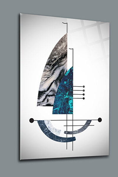 glassartdesign Tablou din sticlă cu model geometric 4