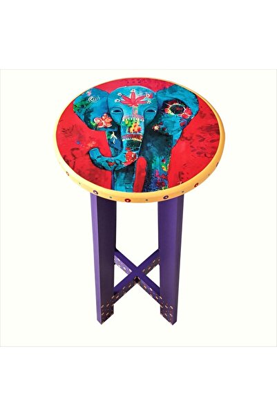 Ayshe Home Ahşap Tasarım Tabure