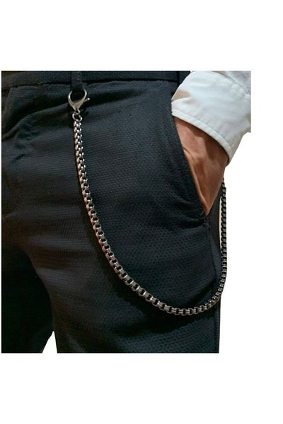 THE ORIGIN Unisex Metallic Pants Chain