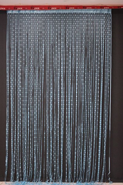 Evpex İp Perde Mavi Desenli