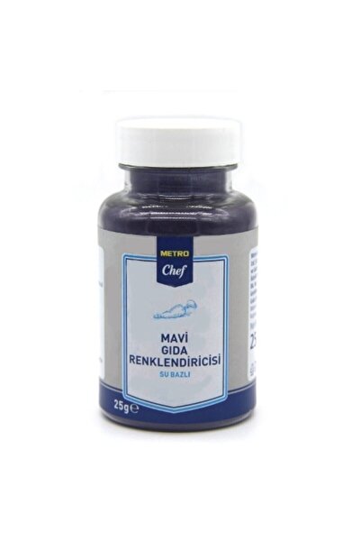 Metro Chef Su Bazlı Mavi Gıda Boyası (25G)