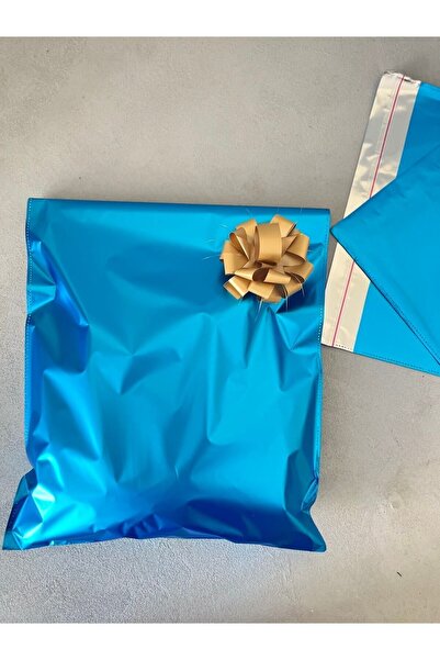 mey OFFICIAL Lacivert Lüx Metalize Hediye Paketi 25*35 Cm