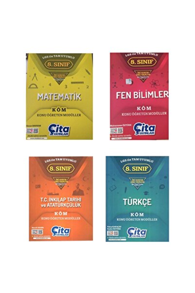 ÇİTA YAYINLARI 8. Sınıf T.c. Inkılap Matematik Fen Türkçe Set(4 Kitap) Konu Ö...
