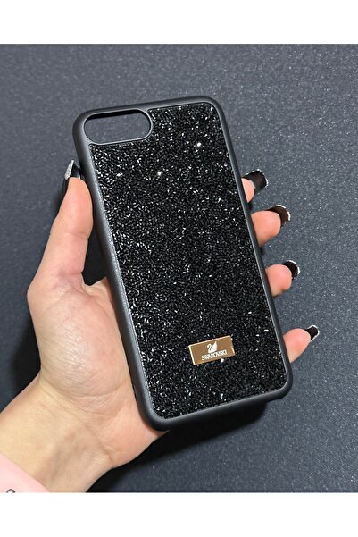 HYPERSOFT Iphone 7 Plus ve 8 Plus (5.5 inç) Uyumlu Parlak Pırlanta Taşlı Elma...
