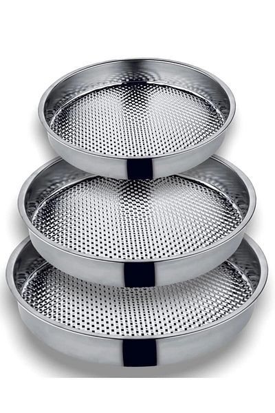 Yıldız çelik QPazar Raw Meatball Tray & Basin Set of 3