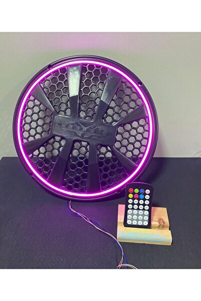 TREND 30 CM RGB Neon Işıklı Kumandalı Bas Ve Midrange Kapağı Işıklı Subwoofer Kapağı 30 CM