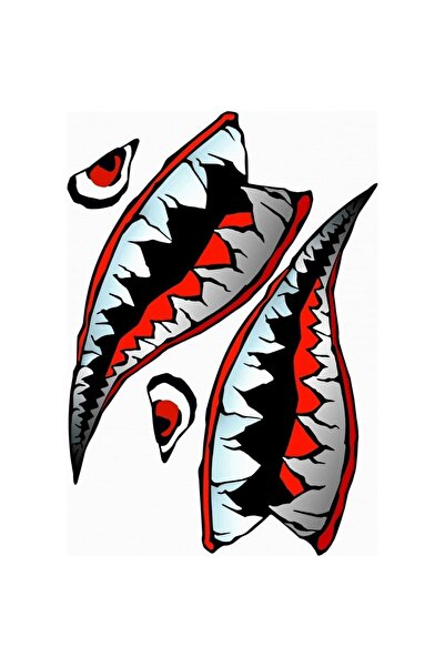 monero Köpek Balığı Shark Motosiklet Sticker A4