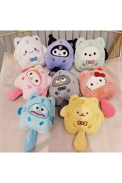 NB market Hello kitty 12 cm Plush Toy - keychain Bag, Ornament Pattern, Sanrio MyMelody Cartoon Cartoon