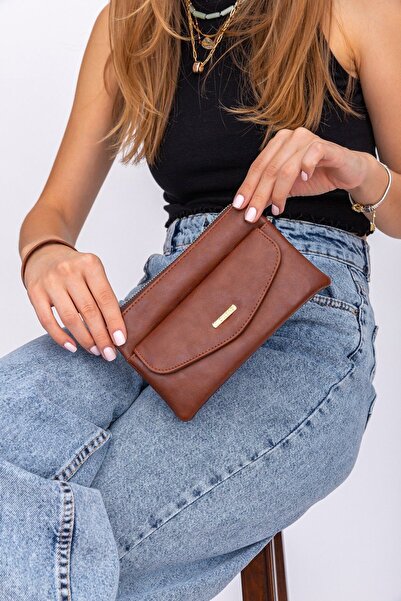 OLLBAG Ol-1096 Kadı Cüzdan Taba