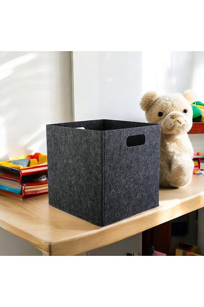 Next Craft Closet Organizer - 1 Piece 3mm Felt Organizer, 32x32x32 cm Multi-Purpose Box