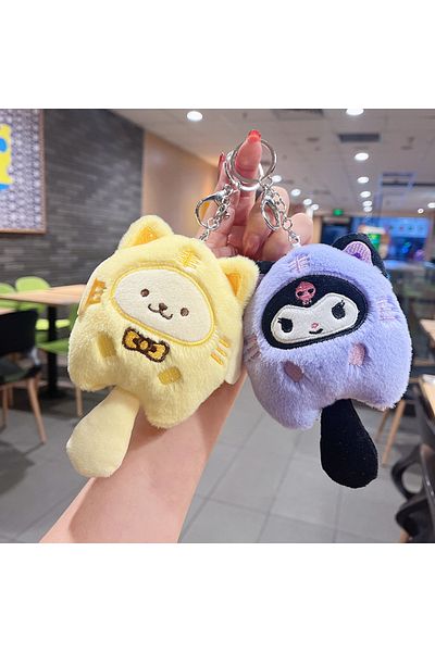 NB market Hello kitty 12 cm Plush Toy - keychain Bag, Ornament Pattern, Sanrio MyMelody Cartoon Cartoon