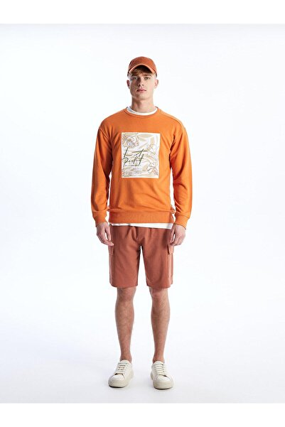 LC Waikiki Ανδρικό φούτερ XSIDE - Crew Neck, μακρυμάνικο, εμπριμέ