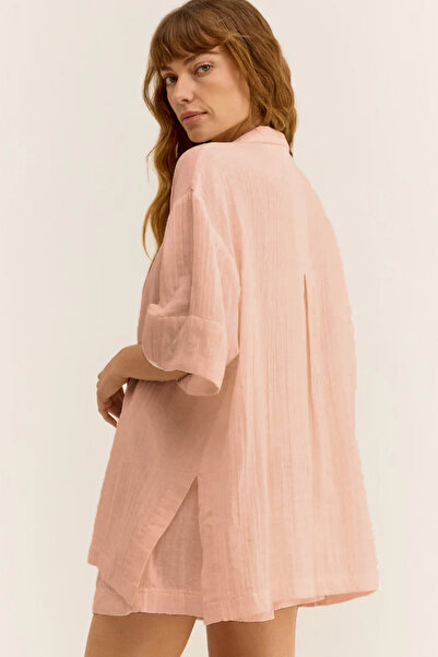 Setoso Kadın Müslin Plaj Gömleği - Günlük, Plaj.