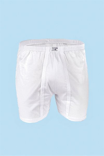 Ceylanoğlu Men's Lycra, 6-Piece White Combed Jersey, Men's Boxers