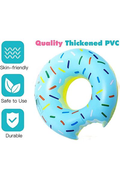 LRS STORE 90 cm Large Size Donut Bagel Inflatable Sea Pool Toy