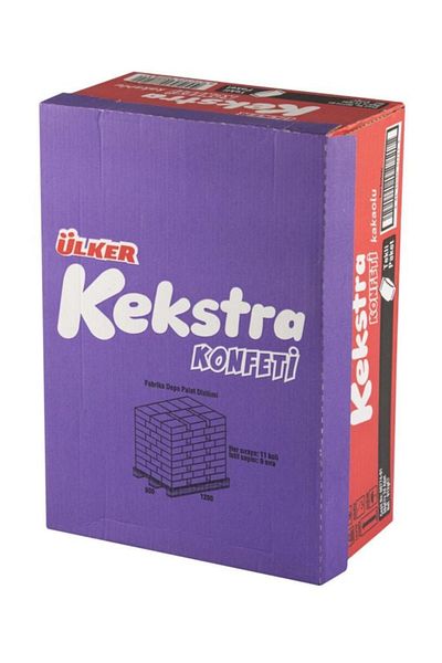 Ülker 24 Pieces of Kekstra Confetti with Chocolate Sauce and Cocoa - 38 Gr