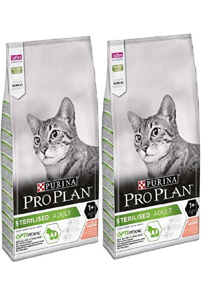 Pro Plan Pro Plan Kısırlaştırılmış Somon Balıklı Yetişkin Kedi Maması 10 Kg x 2 Adet