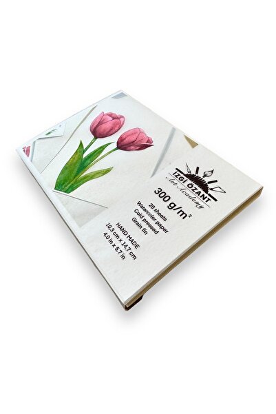 İzgi ozant art academy 300gr Cold Pressed Handmade Watercolor Block Book - 20 Sheets, A6 Fine Texture