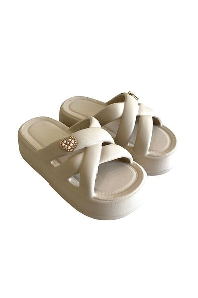 Sonimix Papuci de damă ortopedici cu talpă înaltă - pentru piscină, plajă, mare