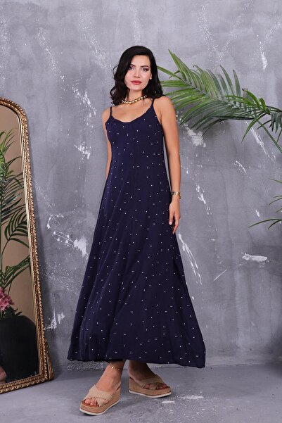 ZEYWEAR Puantiye Desen Askıları Ayarlanabilir Elbise
