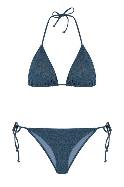 AQUELLA Navy Blue Triangle Bikini - Lureks Set