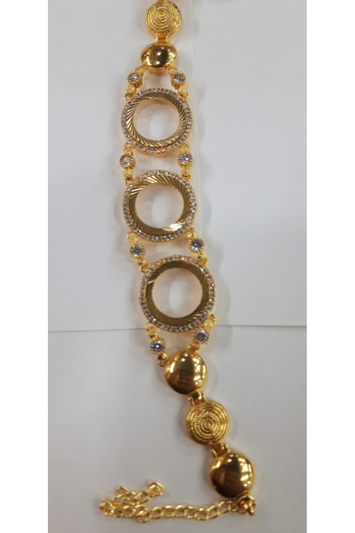 Nurtakı Zirkon Taşlı Üç Çeyreklik  Bileklik