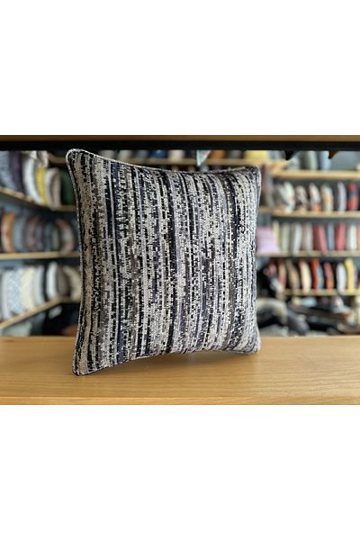 Fabricland Husă de pernă pătrată exclusivă din in texturat textil (DUBLE FATE)