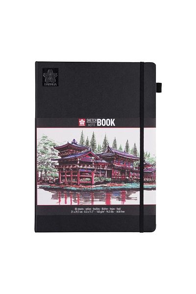 Sakura Sketchbook Hard Cover Sketch Drawing Notebook Ivory (ivory) Paper 140 Gr21x30 cm80 Sheets