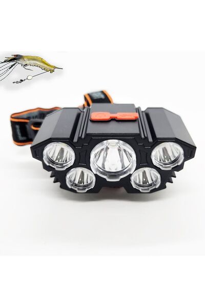 Megsaydin Ultra Güçlü Şarjlı Led Kafa Feneri - Lambası - Balıkçı Kafa Lambası...
