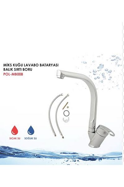 Vatan Mix Sink Kitchen Faucet Fish Back Pipe 5 Years Warranty