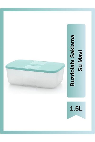 Tupperware Refrigerator Storage 1.5L Water Blue