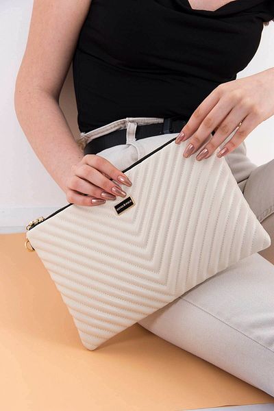 Silver Polo Silver & Polo Beige - Beige Sp1034 Дамско портфолио и клъч