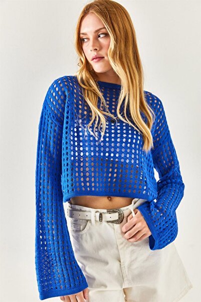 Elizan Ispanyol Kol Delikli Crop Elz53512