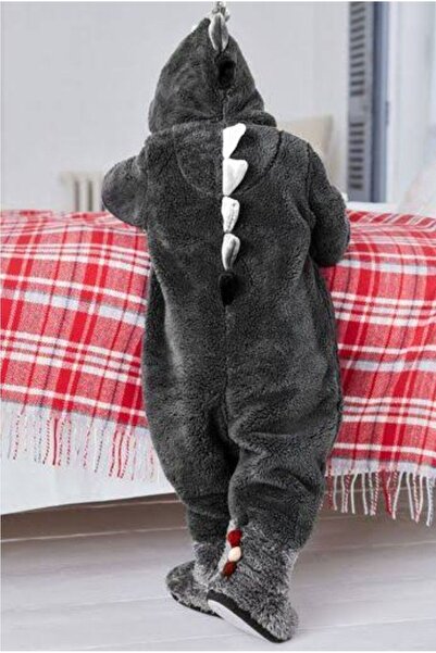 Next Peluş Dinozor Tulumu ,Önden Fermuarlı