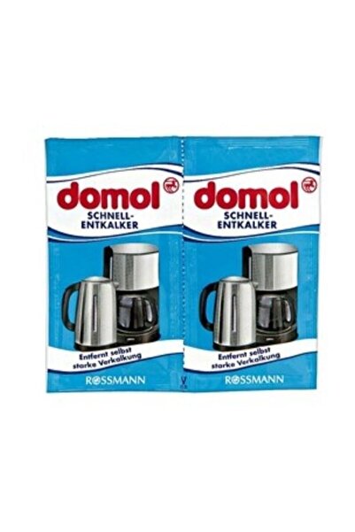 DOMOL Kettle Kahve Makinesi Kireç Çözücü Toz 2'li Paket