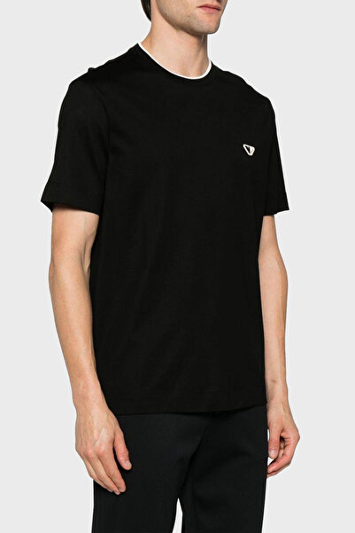Emporio Armani تي شيرت قطني برقبة دائرية للرجال 6D1T99 1JOSZ 0999