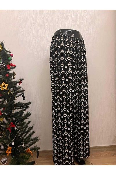 DENİZLİFE Plus Size Patterned Trousers 1xl-4xl