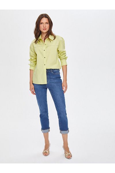 Faik Sönmez Chain Stripe Detailed Poplin Shirt 69319