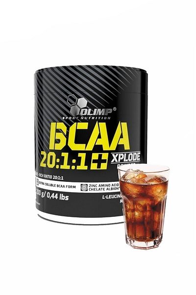 Olimp 200 جرام Bcaa 20:1:1 بنكهة الكولا - بروتين الجلوتامين الأميني والكربوهيدرات